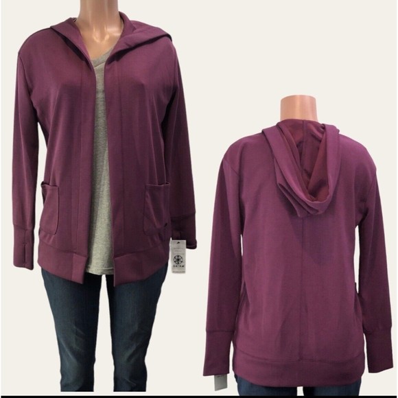 NEW GAIAM 💜Women Cardigan, Sweater Hoodie 2 PocketS - Picture 5 of 16
